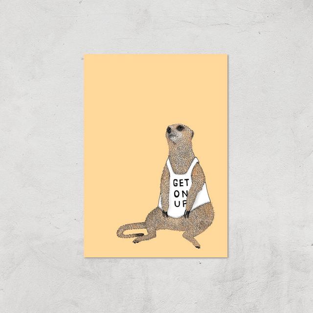 Mellow Meerkat Giclee Art Print - A2 - Print Only on Productcaster.