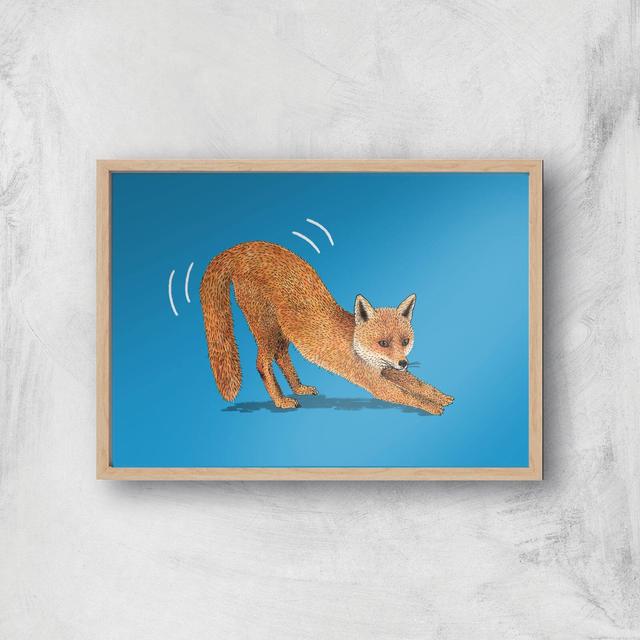 Foxy Fox Giclee Art Print - A3 - Wooden Frame on Productcaster.