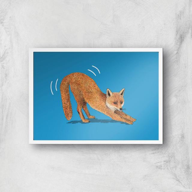 Foxy Fox Giclee Art Print - A3 - White Frame on Productcaster.