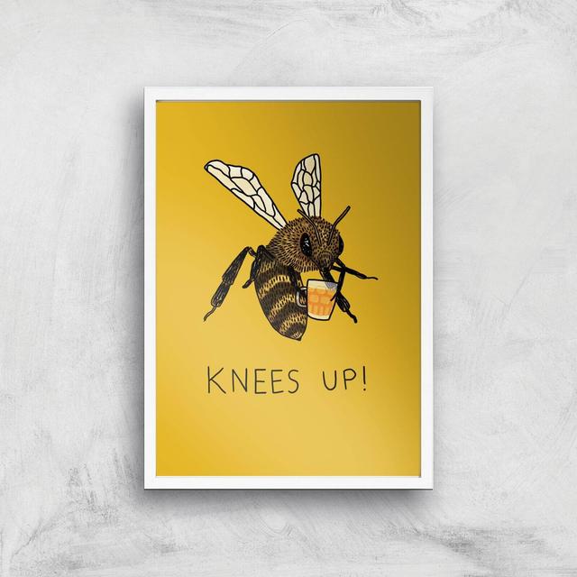 Bees Knees Up Giclee Art Print - A2 - White Frame on Productcaster.