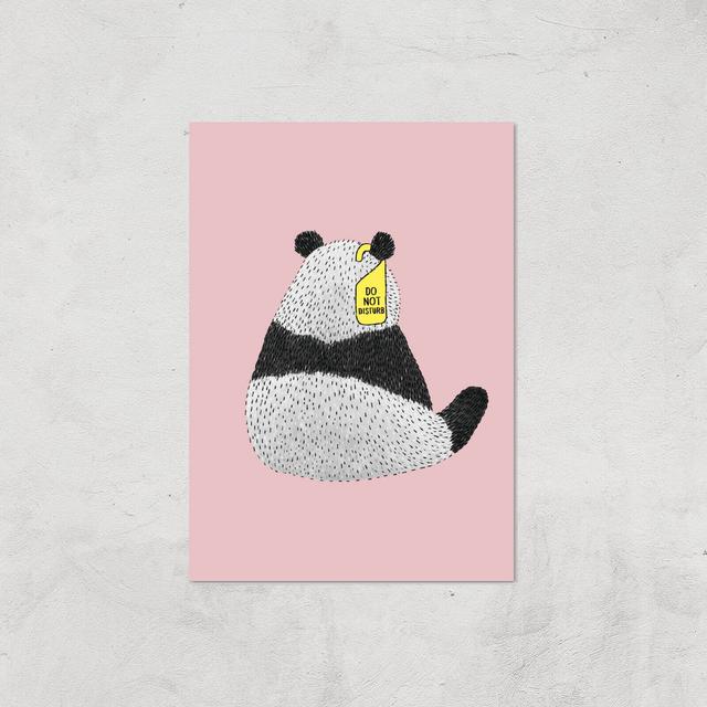 Do Not Disturb Panda Giclee Art Print - A3 - Print Only on Productcaster.