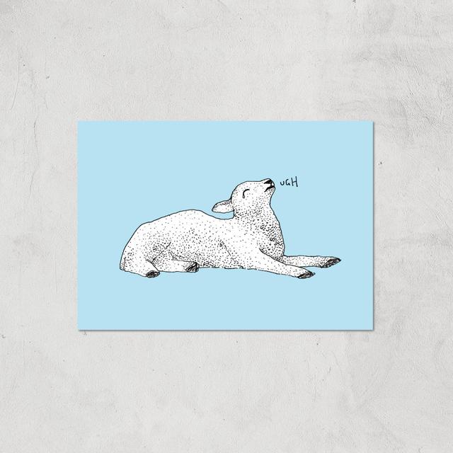 Exasperated Lamb Giclee Art Print - A3 - Print Only on Productcaster.