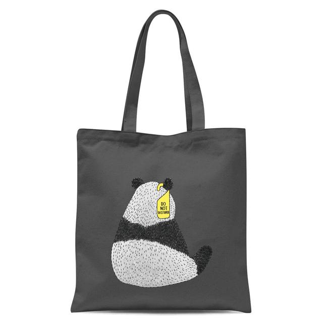 Do Not Disturb Panda Tote Bag - Grey on Productcaster.