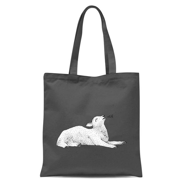 Exasperated Lamb Tote Bag - Grey on Productcaster.