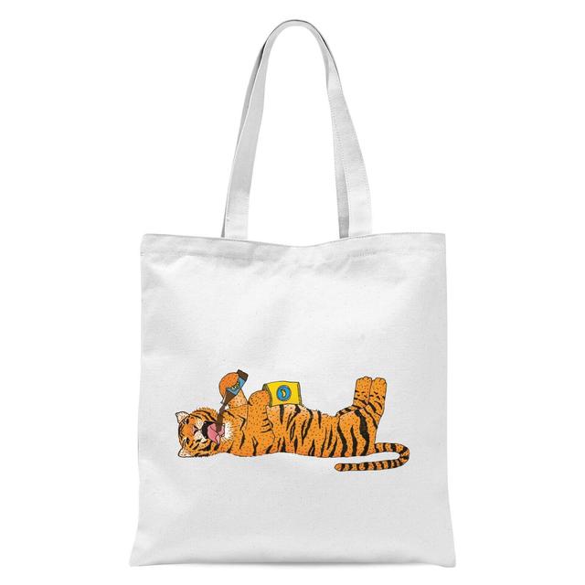 Living The Wild Life Tote Bag - White on Productcaster.