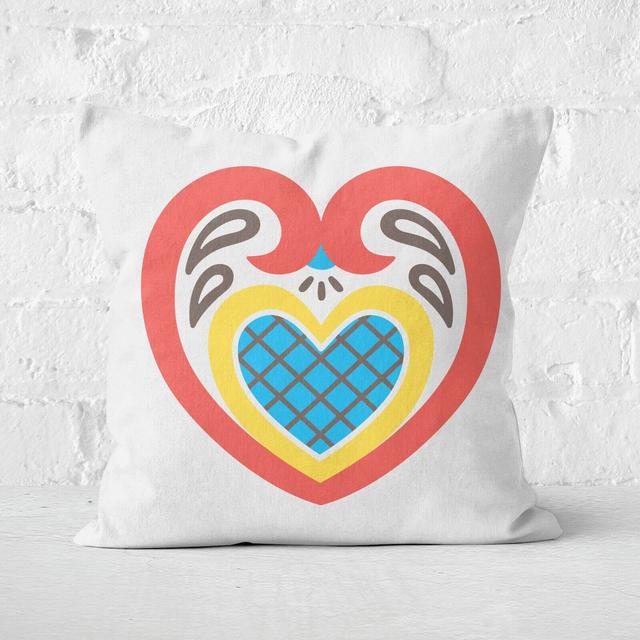 Inelaborate Heart Square Cushion - 60x60cm - Soft Touch on Productcaster.