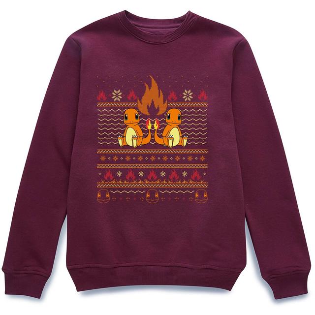 Pokémon Merry Litmas Unisex Christmas Jumper - Burgundy - XL - Burgundy on Productcaster.