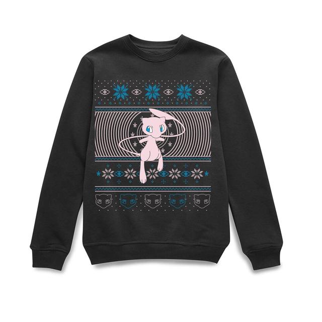 Pokémon All I Want For Christmas Is Mew Unisex Christmas Jumper - Black - M on Productcaster.