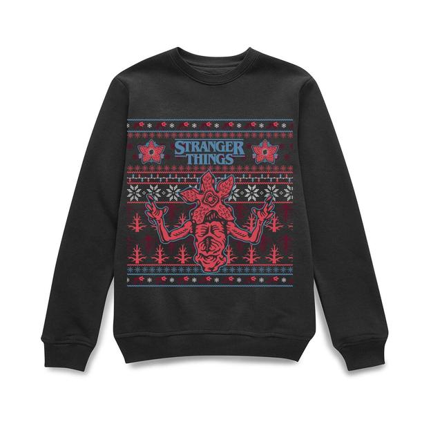 Stranger Things Christmas Deomogorgon Unisex Sweatshirt - Black - XL - Negro on Productcaster.