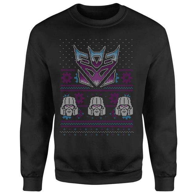 Transformers Christmas Decepticons Classic Ugly Knit Unisex Weihnachtspullover – Schwarz - XL on Productcaster.