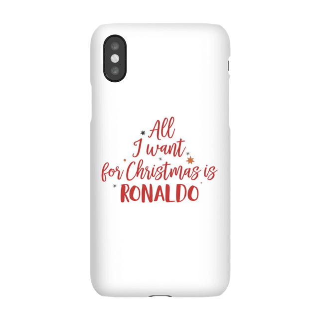 All I Want For Christmas Is Ronaldo Phone Case for iPhone and Android - iPhone 5/5s - Snap Case - Matte on Productcaster.