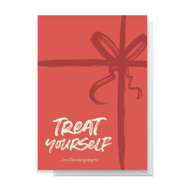 Treat Yourself Greetings Card - Large Card on Productcaster.