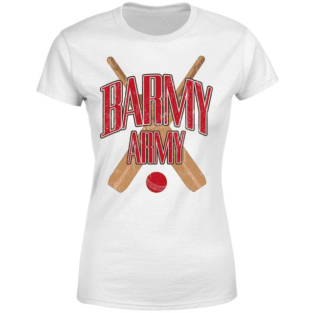 Barmy Army Women's T-Shirt - White - S - White on Productcaster.