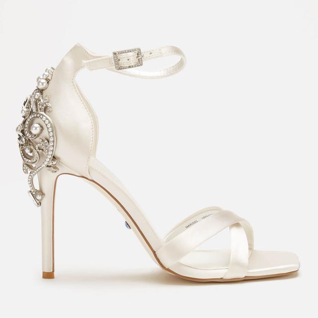 Dune London Women's Maridel Satin Heeled Sandals - Ivory - UK 8 on Productcaster.