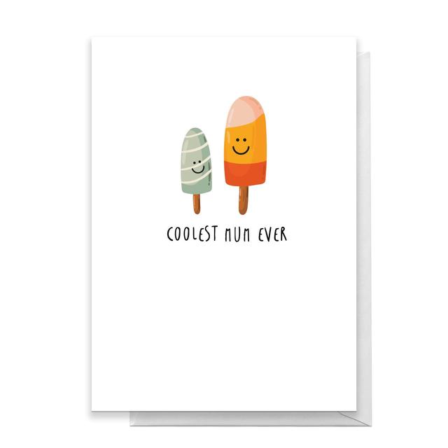 Coolest Mum Ever Greetings Card - Large Card on Productcaster.