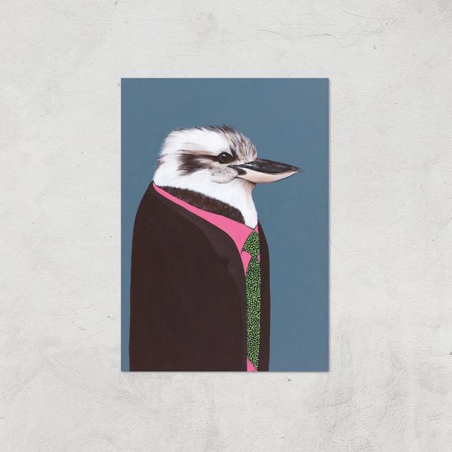 Kookaburra In Suit Giclee Art Print - A2 - Print Only on Productcaster.