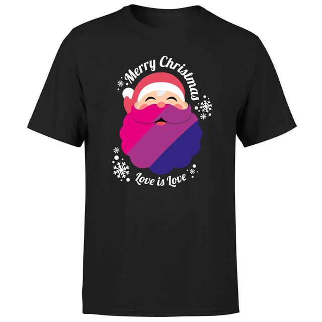 LGBTQ+ Bisexual Christmas Love Men's T-Shirt - Black - 4XL - Schwarz on Productcaster.