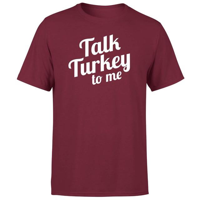 Talk Turkey To Me Men's T-Shirt - Burgundy - M - Burgundy on Productcaster.