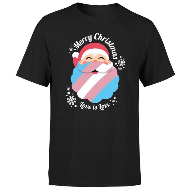 LGBTQ+ Trans Positive Christmas Men's T-Shirt - Black - S - Schwarz on Productcaster.