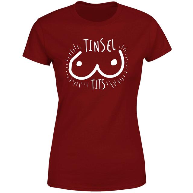 Tinsel Tits Women's T-Shirt - Burgundy - XL - Burgundy on Productcaster.