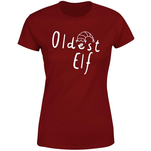 Oldest Elf Women's T-Shirt - Burgundy - S - Burgundy on Productcaster.