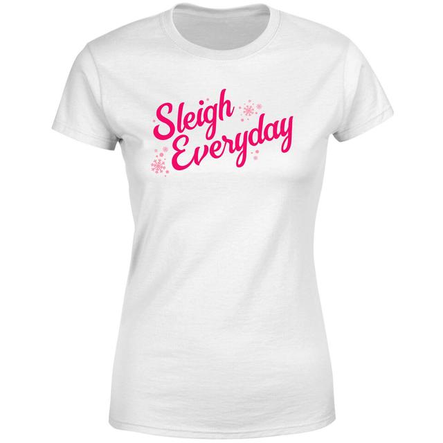 Snowy Sleigh Everyday Women's T-Shirt - White - L - Weiß on Productcaster.