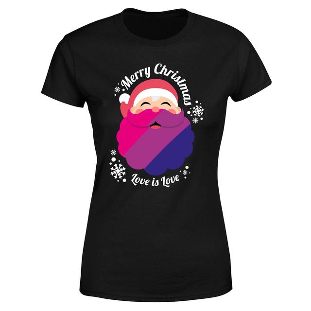 LGBTQ+ Bisexual Christmas Love Women's T-Shirt - Black - S - Schwarz on Productcaster.