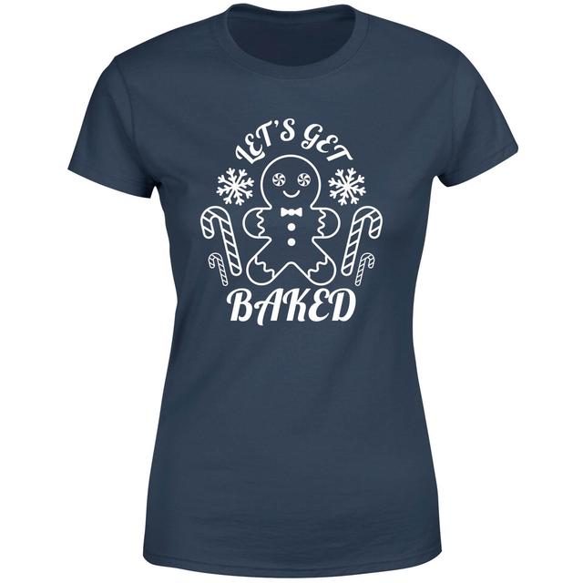 Let's Get Baked Women's T-Shirt - Navy - XXL - Marineblau on Productcaster.