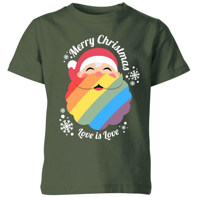 LGBTQ+ Christmas Love Kids' T-Shirt - Green - 9-10 Jahre - Grün on Productcaster.