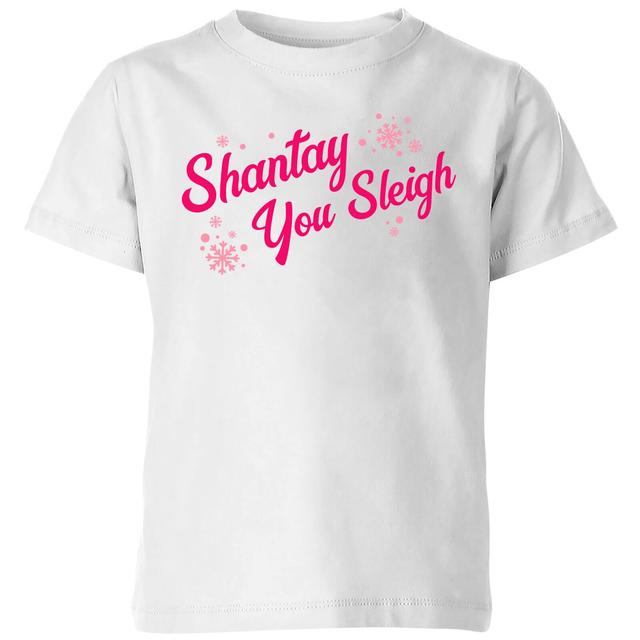 Snowy Shantay You Sleigh Kids' T-Shirt - White - 9-10 Jahre - Weiß on Productcaster.