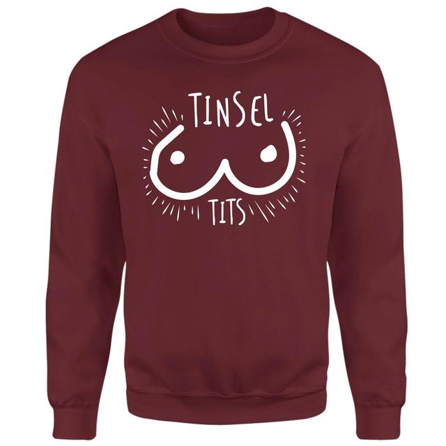 Tinsel Tits Sweatshirt - Burgundy - XXL - Burgundy on Productcaster.