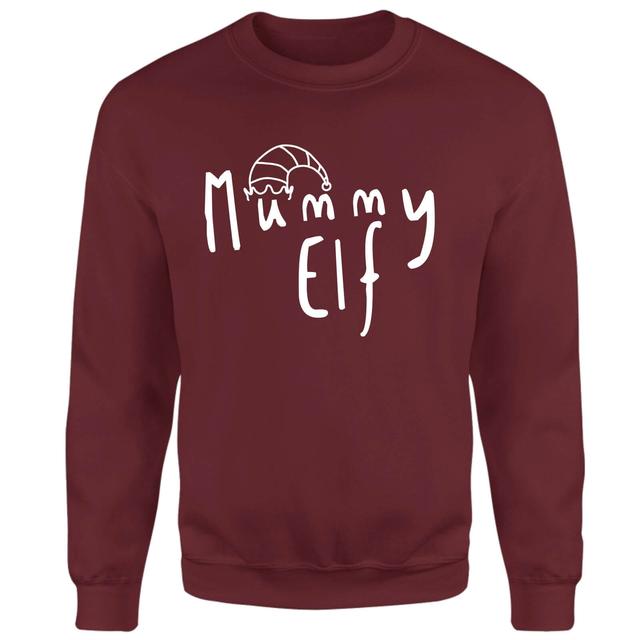 Mummy Elf Sweatshirt - Burgundy - L - Burgundy on Productcaster.