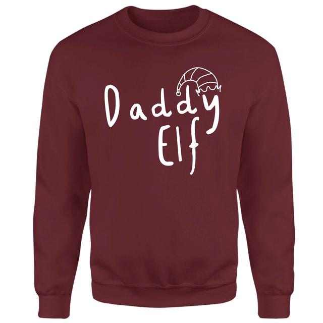 Daddy Elf Sweatshirt - Burgundy - XXL - Burgundy on Productcaster.