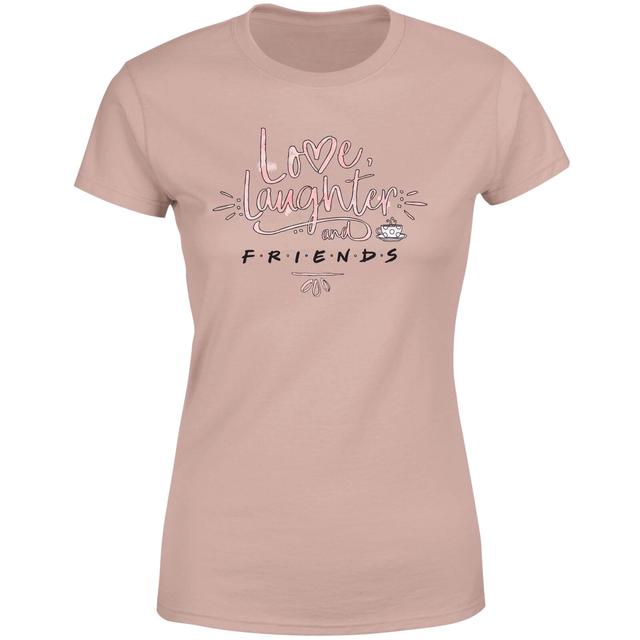 Friends Love Laughter Women's T-Shirt - Dusty Pink - XL - Dusty pink on Productcaster.