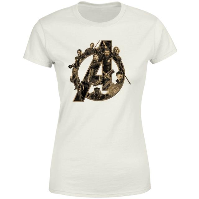 Marvel Avengers Logo Women's T-Shirt - Cream - XL - Cream on Productcaster.