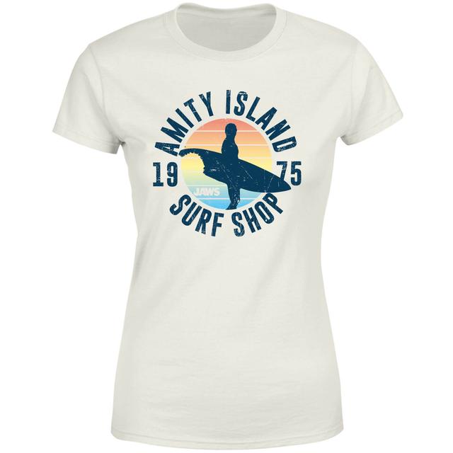 Jaws Amity Surf Shop Women's T-Shirt - Cream - M on Productcaster.