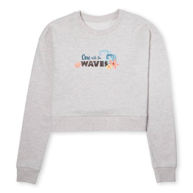 Moana One With The Waves Women's Cropped Jumper - Ecru Marl - XXL - ecru marl on Productcaster.