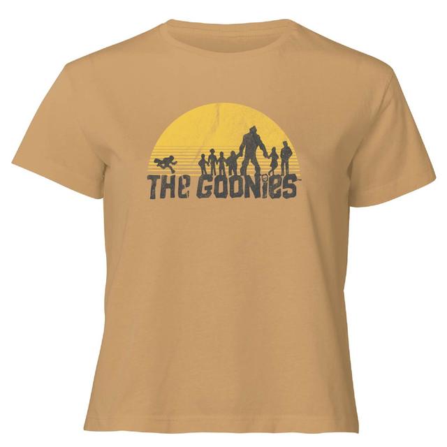 Camiseta corta para mujer Retro Logo de The Goonies - Tostado - L - Tan on Productcaster.