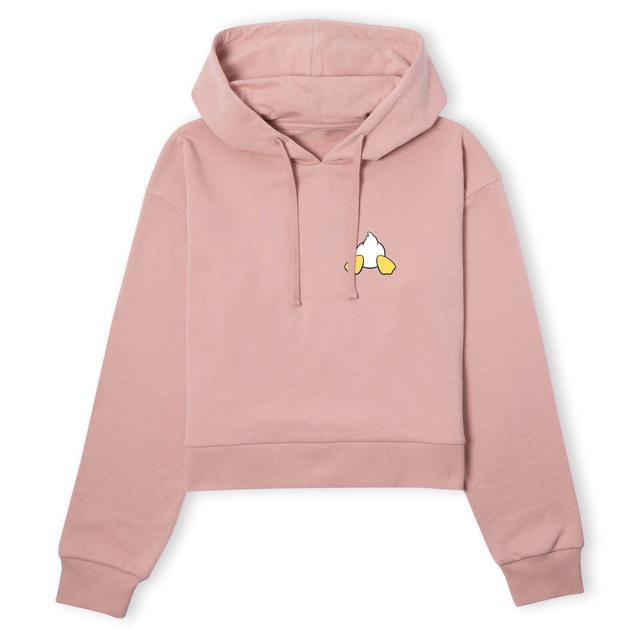 Sudadera con capucha corta para mujer Pato Donald Disney - Rosa empolvado - S - Dusty pink on Productcaster.