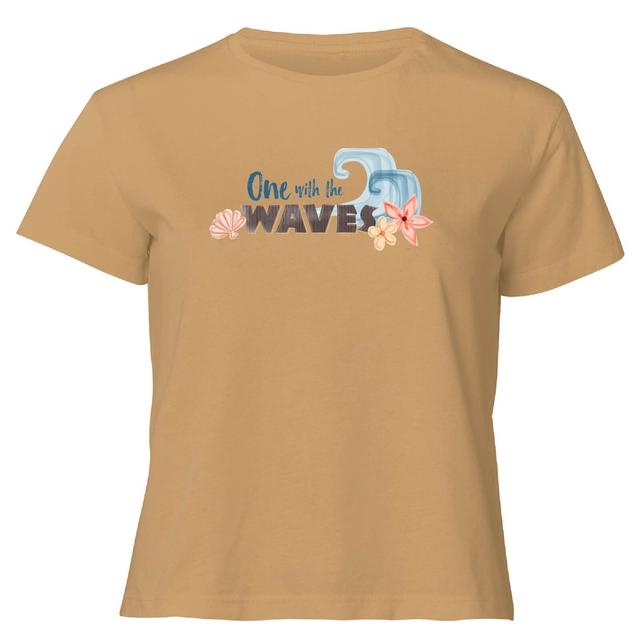 Moana One With The Waves Women's Cropped T-Shirt - Tan - S - Tan on Productcaster.