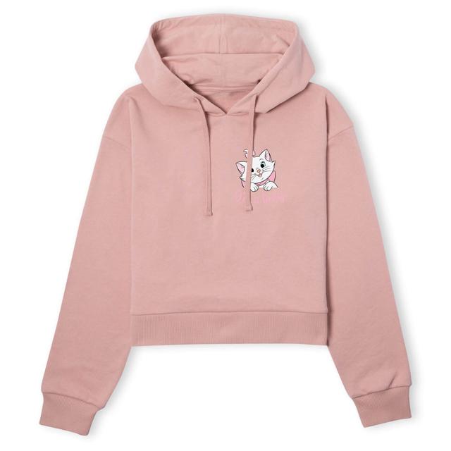 Sudadera con capucha corta para mujer Aristocats Marie I'm A Lady de Disney - Rosa empolvado - XL - Dusty pink on Productcaster.