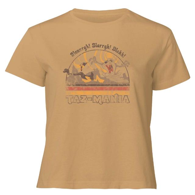 Looney Tunes Surf Women's Cropped T-Shirt - Tan - XL on Productcaster.