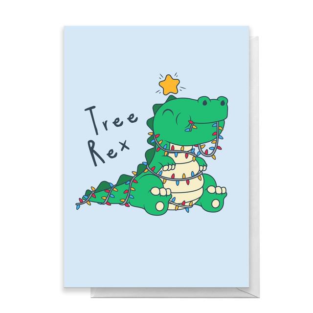 Tree Rex Greetings Card - Large Card on Productcaster.