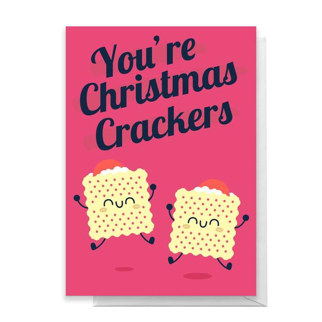 You're Christmas Crackers Greetings Card - Large Card on Productcaster.