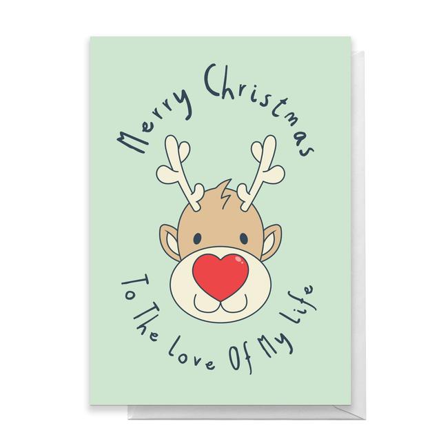 Merry Christmas To The Love Of My Life Greetings Card - Large Card on Productcaster.