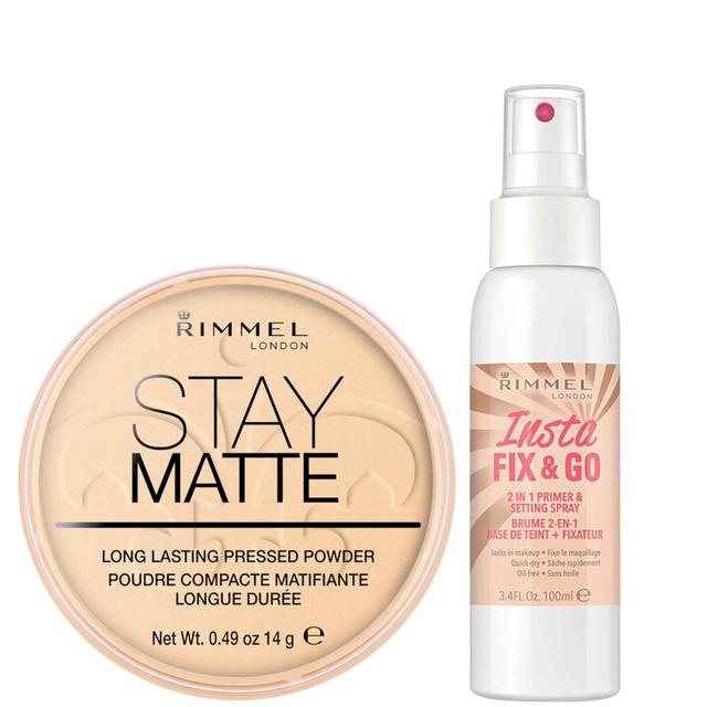 Rimmel Stay Matte Pressed Powder and Setting Spray Bundle on Productcaster.