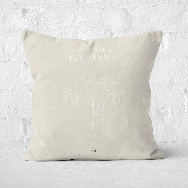 Atelier Botanique Linework Square Cushion - 40x40cm - Soft Touch on Productcaster.