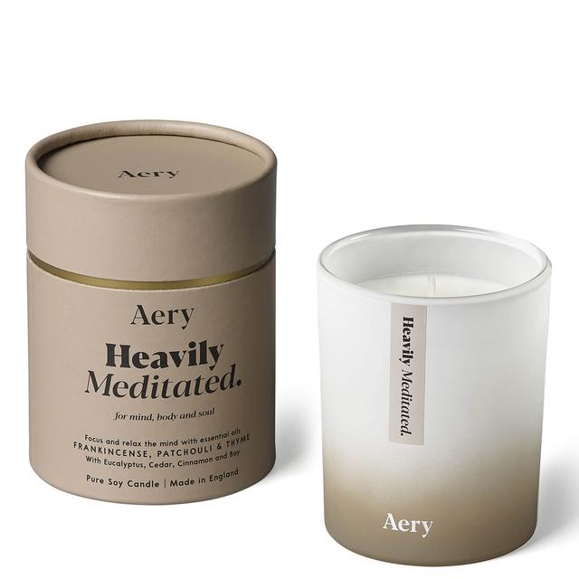 Aery Aromatherapy Candle - Heavily Meditated Brown on Productcaster.