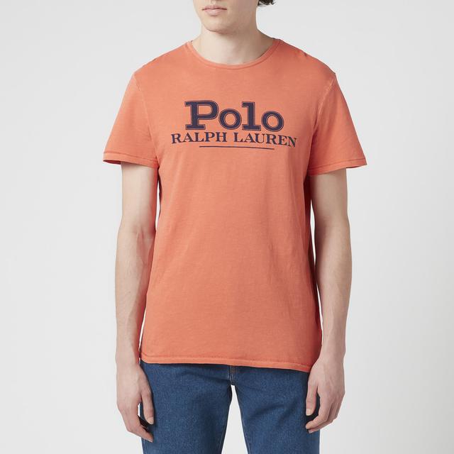 Polo Ralph Lauren Men's Polo Logo T-Shirt - College Orange - M on Productcaster.