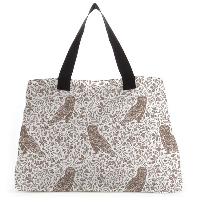 Owls Monochrome Speckled Owl Festivity Tote Bag on Productcaster.